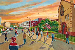 Images Dated 22nd August 2023: Tynecastle Park Going to the Match Study 2 - Hearts FC