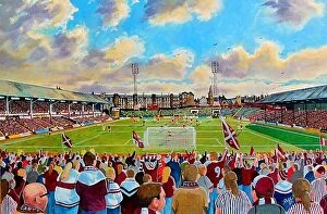Scotland Collection: Tynecastle Park Stadium Yesteryear - Hearts FC
