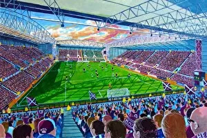 Fine Art Gallery: Tynecastle Stadium Fine Art - Heart of Midlothian Football Club