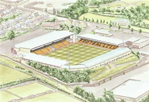 David Baldwin Art Collection: Vale Park Stadium - Port Vale FC