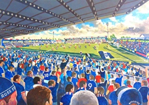 Stadia of Scotland Collection: Victoria Park Stadium Fine Art - Ross County Football Club
