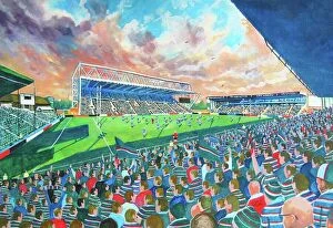 Rugby Stadia Gallery: Welford Road Stadium Fine Art - Leicester Tigers Rugby Union Club