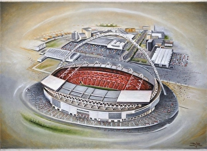 Stadia of England Gallery: Wembley Stadium Art - England