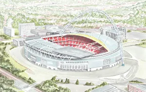 Wembley Prints: Wembley Stadium is a football stadium in Wembley